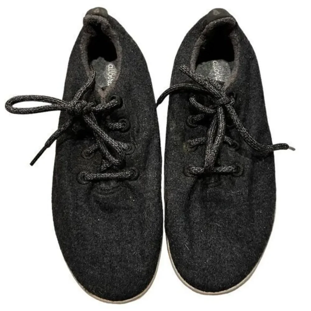Allbirds Women's Wool Running Sneakers Natural Black Size‎ 9